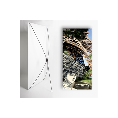 Kakemono belle epoque 5 - 180 x 80 cm - Toile M1 avec structure  X- Banner