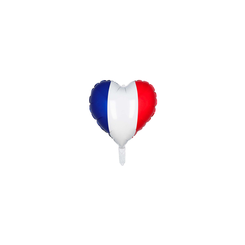Ballon mylar Coeur France (40 x 45 cm)