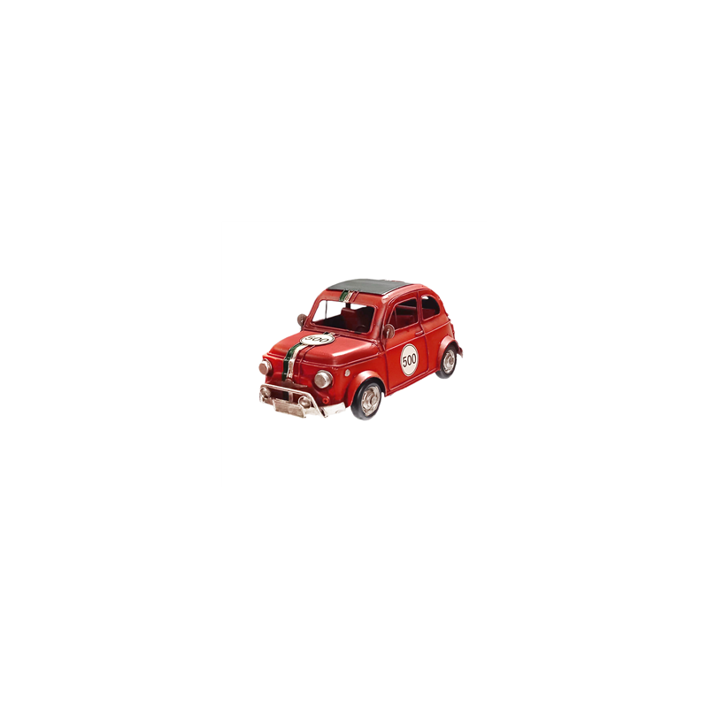 Voiture rouge en métal - Long. 27 x13 x 13 cm