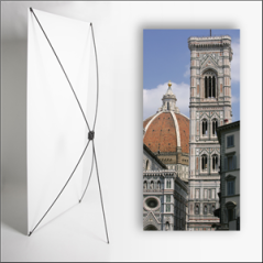 Kakemono Italie Monument - 180 x 80 cm sur Toile M1 avec structure X- Banner
