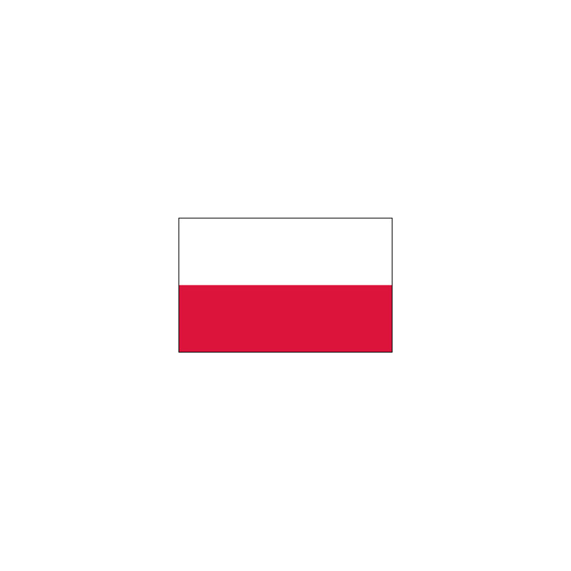 Drapeau Pologne - tissu - 60 x 90cm