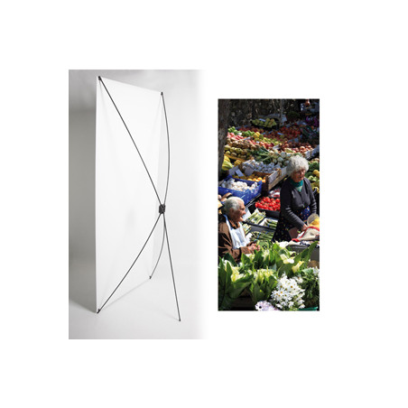 Kakemono Portugal Marche - 180 x 80 cm - Toile M1 avec structure  X- Banner