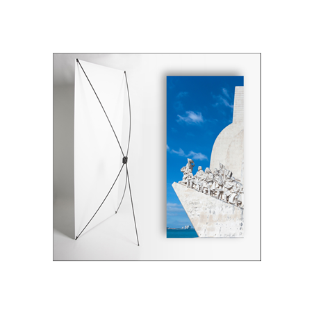 Kakemono Portugal Monument - 180 x 80 cm - Toile M1 avec structure  X- Banner