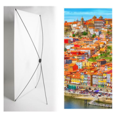 Kakemono Portugal Vieux Porto 180 x 80cm - Toile M1 avec structure X-Banner