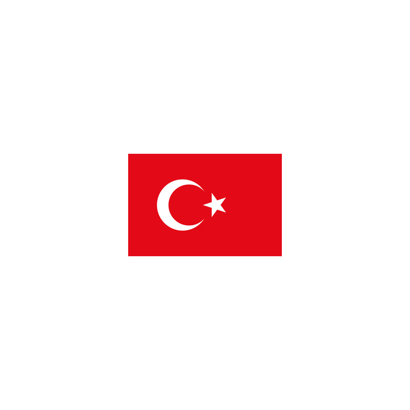 Drapeau Turquie - tissu - 60 x 90cm