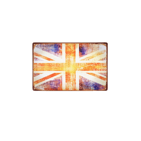 Plaque métal ROYAUME-UNI - 20 x 30cm