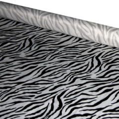 Tissu Zébre synthétique - Larg. 140cm (vendu au mètre)