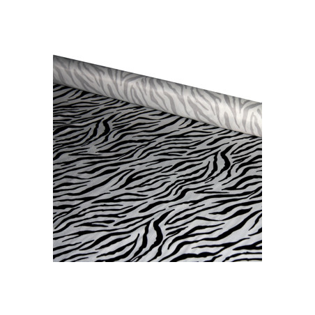 Tissu Zébre synthétique - Larg. 140cm (vendu au mètre)