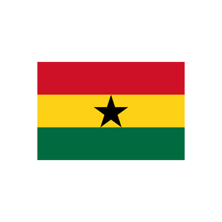Drapeau Ghana - tissu - 90 x 150cm