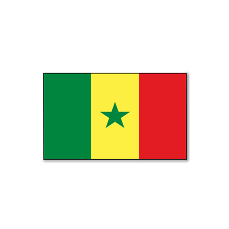 Drapeau Sénégal - tissu - 90 x 150cm