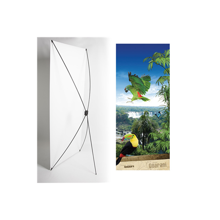 Kakémono Bresil Toucan 80 x 180 - Toile M1 / Toile M1 avec structure  X- Banner