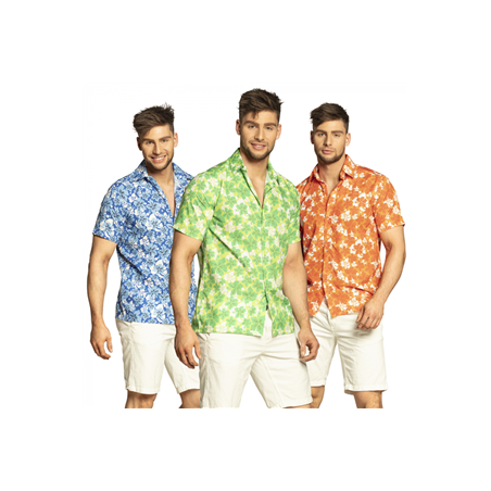 Chemise Hawaï en tissu (3 couleurs assorties - pas de choix) Taille 50/52