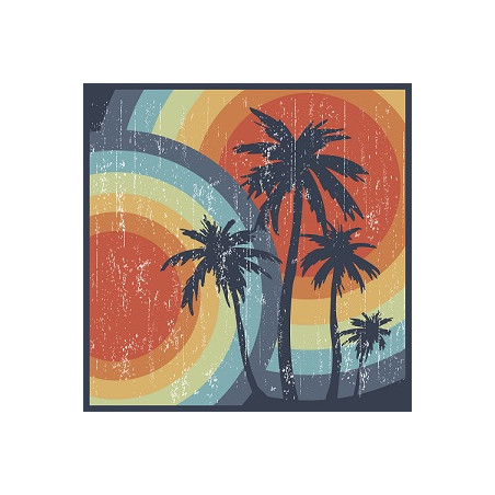 Plaque en bois SUNSET - 30 x 30cm