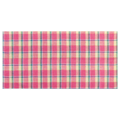 Chemin de table en lin madras fuchsia 28cm x 5m
