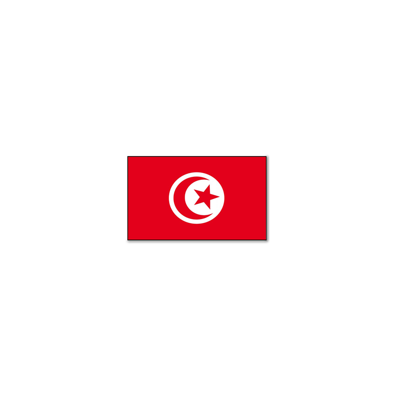 Drapeau Tunisie - tissu - 90 x 150cm