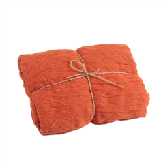 Chemin de table Cheesecloth terracotta 90cm x 3m