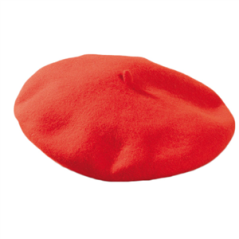 Béret rouge (Taille adulte) polyester
