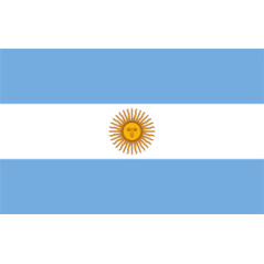 Drapeau Argentine - tissu - 60 x 90cm