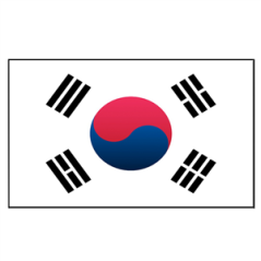 Drapeau Corée du Sud - tissu - 90 x 150cm