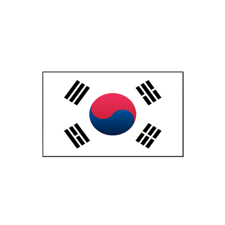 Drapeau Corée du Sud - tissu - 90 x 150cm