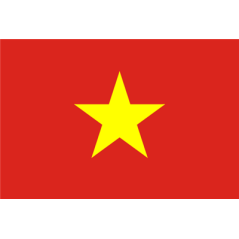 Drapeau Vietnam - tissu - 60 x 90cm