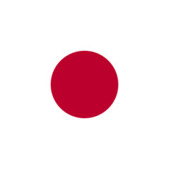 Drapeau Japon - tissu - 90 x 150cm