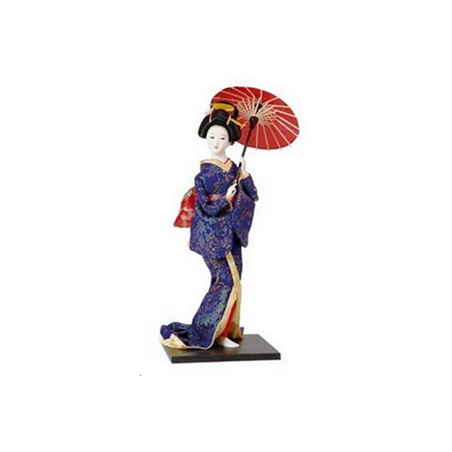 Geisha - plastique et tissu - Différents modèles - H. 30cm