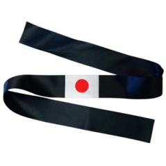 Bandeau de tête japonais en coton 6 x 90 cm