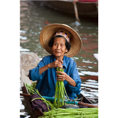 Kakemono Thailande Femme - 180 x 80 cm - Toile M1 avec structure X- Banner