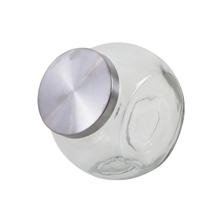 Bocal penché en verre 18 x 12,5 x 17,5cm