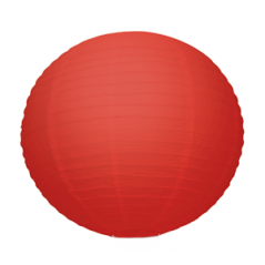 Lanterne japonaise en papier rouge - Diam. 35cm