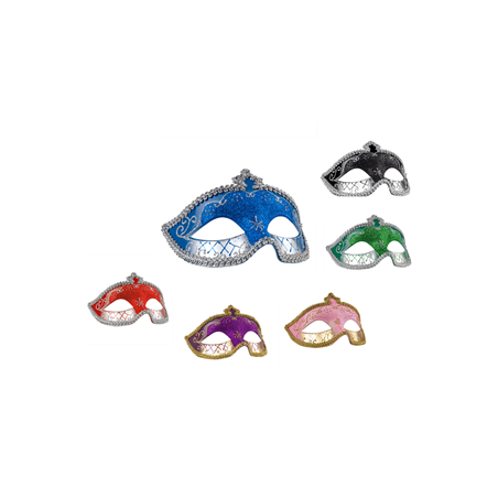 Masque Loup Venice (6 couleurs ass.) - polyester