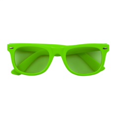 Paire de lunettes vertes fluo - pvc