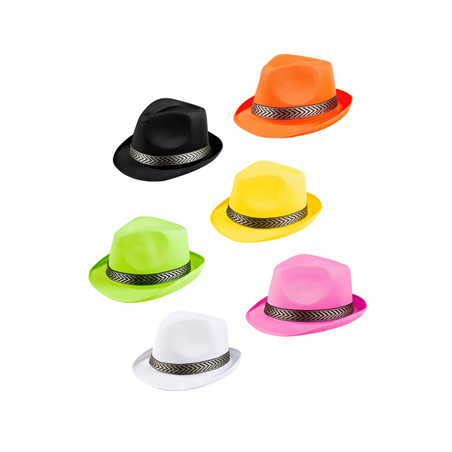 Chapeau Funky polyester - taille adulte - Diam. 29cm (coloris aléatoire)
