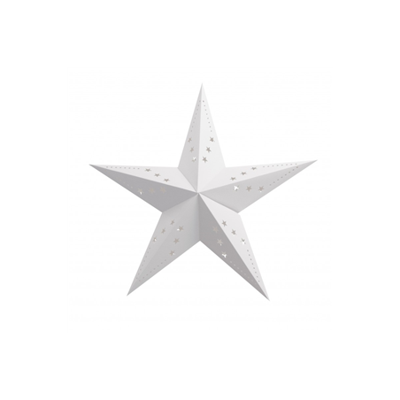 Lanterne étoile blanche carton - Diam. 60cm