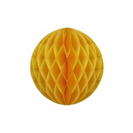 Boule jaune moutarde papier - Diam. 30cm