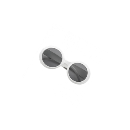 Paire de lunettes Vintage blanche - PVC