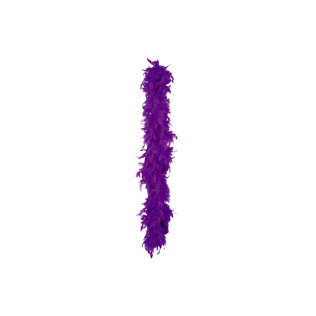 Boa violet - plumes - Long. 180cm