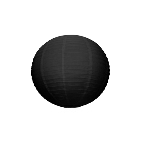 Lanterne japonaise en papier noir - Diam. 50cm
