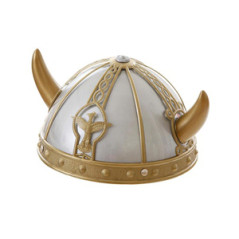 Casque gaulois PVC - Haut. 14cm Diam. 24cm