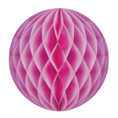 Boule rose bonbon papier - Diam. 30cm