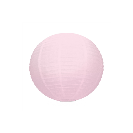 Lanterne japonaise en papier rose vintage - Diam. 35cm