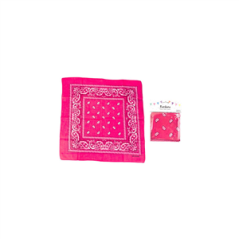 Bandana 55 x 55 cm rose - coton