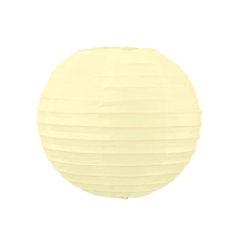 Lanterne japonaise en papier beige crème - Diam. 20 cm