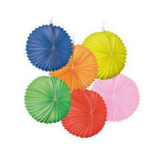 Lampion ballon coloris assorti x12 - papier Diam. 22cm