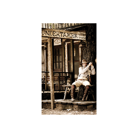 Kakemono Cowboy - 180 x 80 cm - Toile M1 avec structure X- Banner