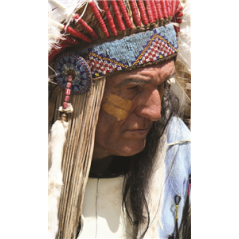 Kakemono Chef indien - 180 x 80 cm - Toile M1 avec structure X- Banner