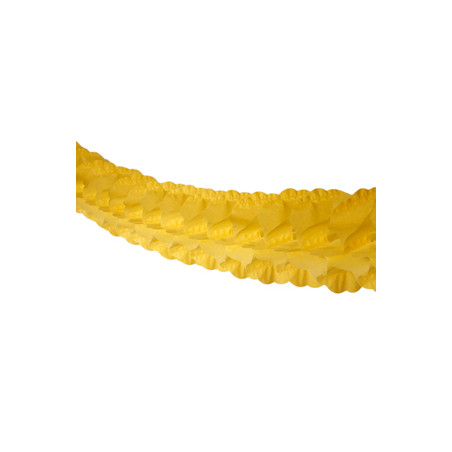 Guirlande zinnia jaune - papier Long. 300cm