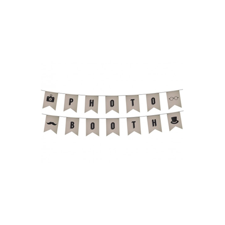 Guirlande de fanions Photo Booth - Long. 4m