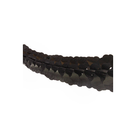 Lot de 2 guirlandes zinnia noire - papier Long. 400cm